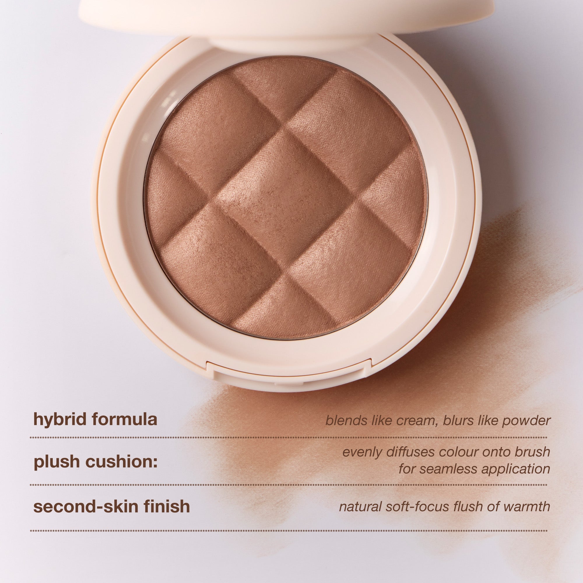 colour_Heatwave, | ICONIC London Fridays Buildable Blurring Bronze. Hybrid formula