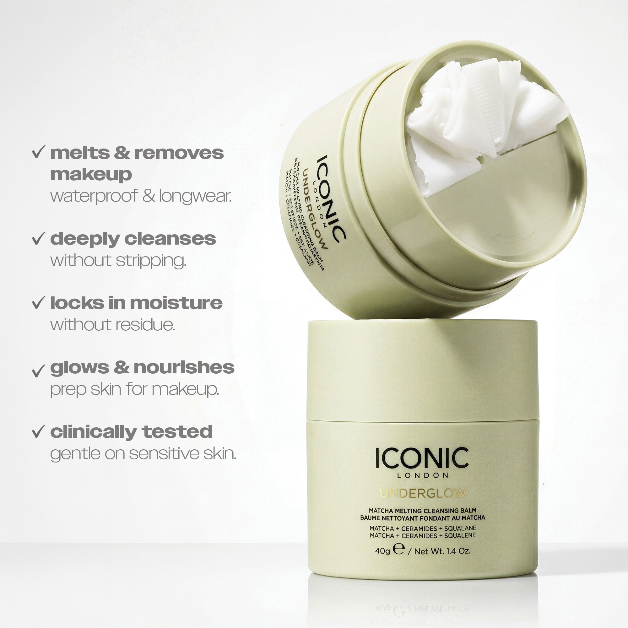 Underglow Matcha Melting Cleansing Balm