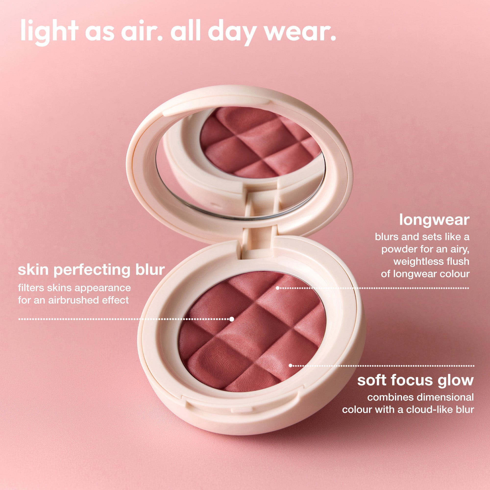 colour_teddy bear, | ICONIC London Teddy Bear Buildable Blurring Blush Light as air, all day wear