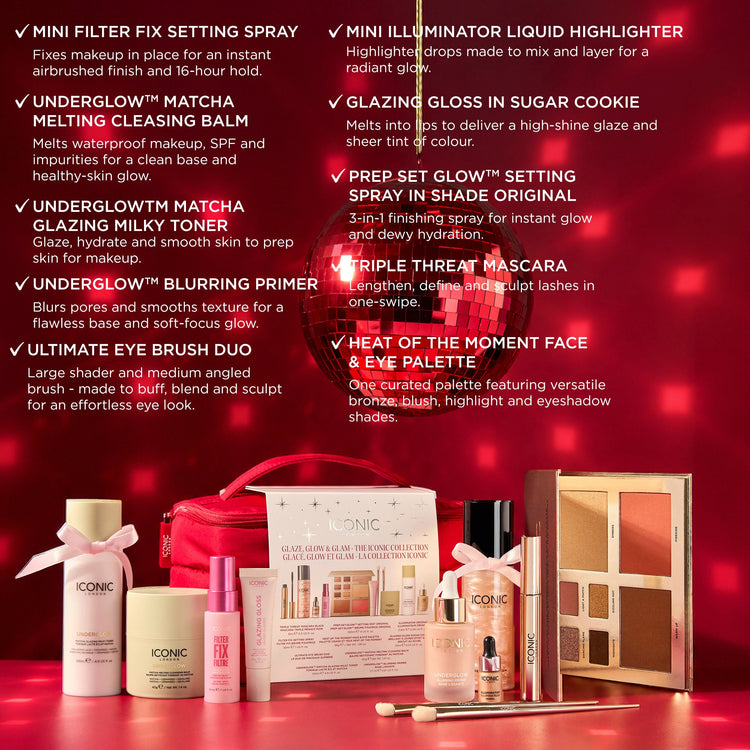 Glaze, Glow & Glam - The ICONIC Collection Gift Set (worth $294)