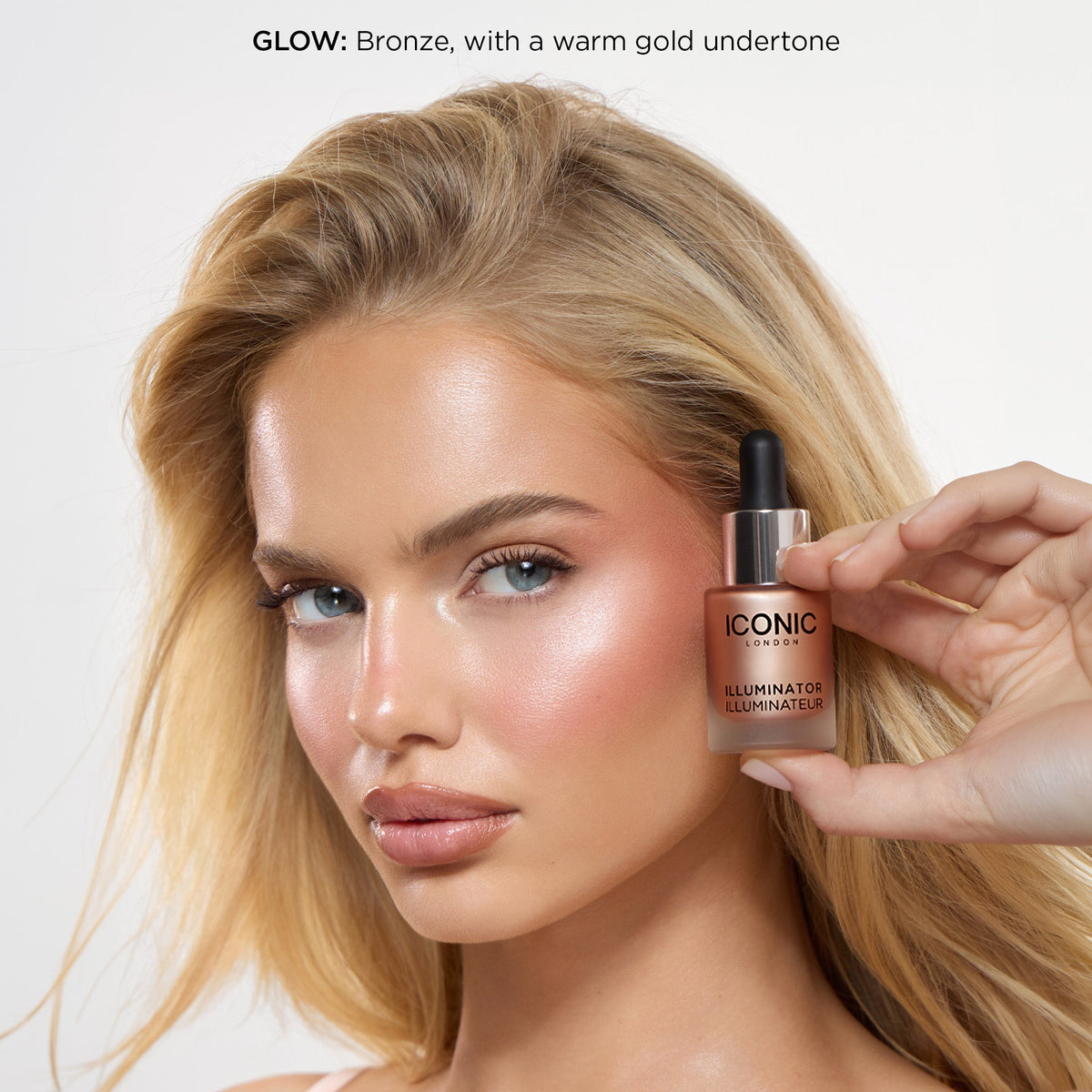 Iconic London Illuminator Liquid Highlighter Drops - Glow Terracotta Bronze with a warm gold undertone