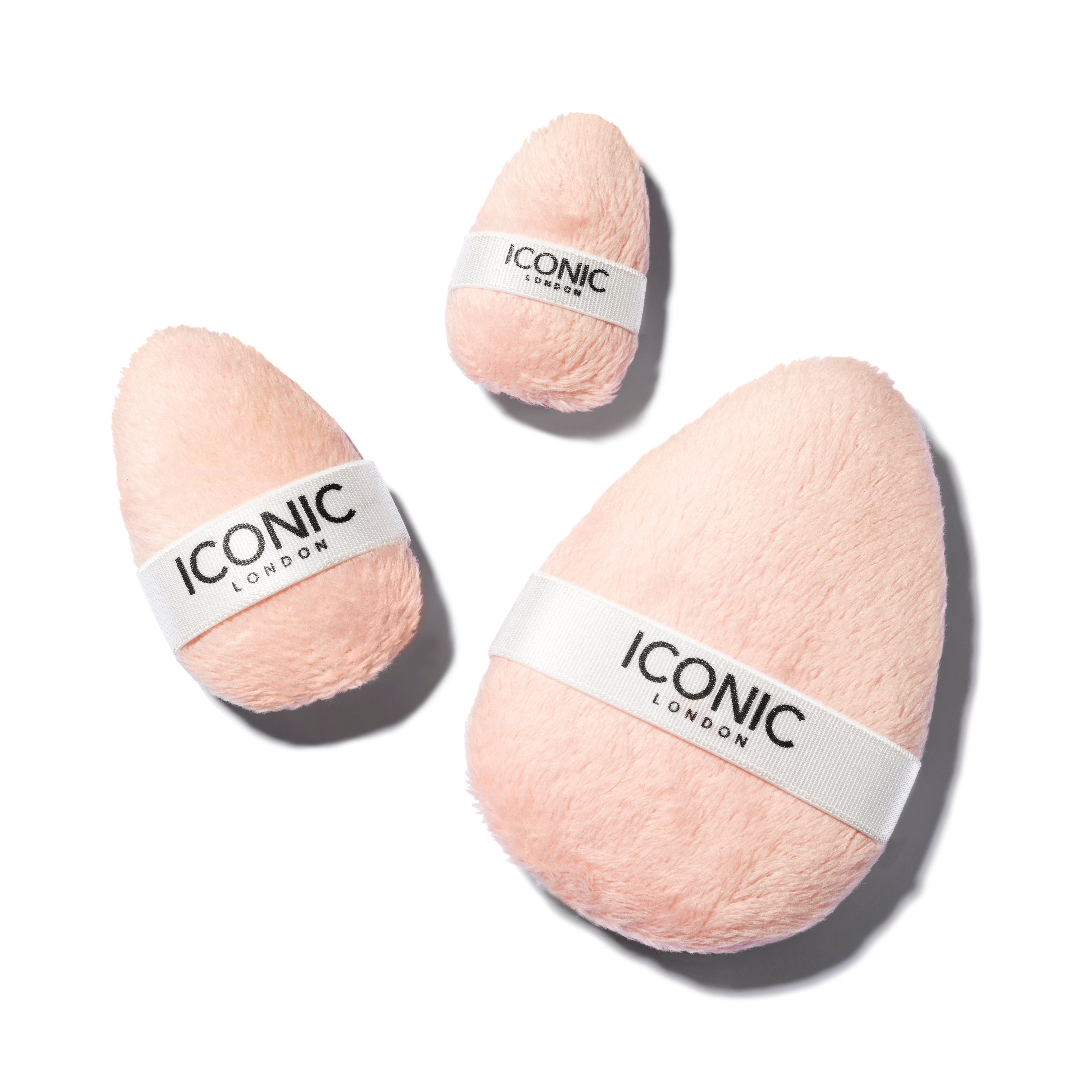 Get Set DualSided Powder Puff Trio ICONIC LONDON INC