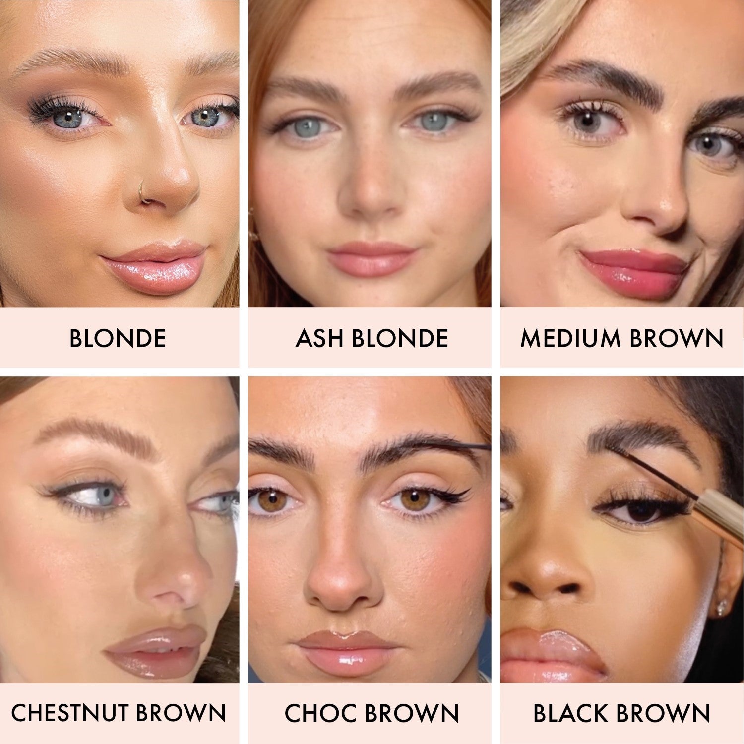 colour_Blonde, colour_Ash Blonde, colour_Medium Brown, colour_Chestnut Brown, colour_Black Brown, colour_Chocolate Brown