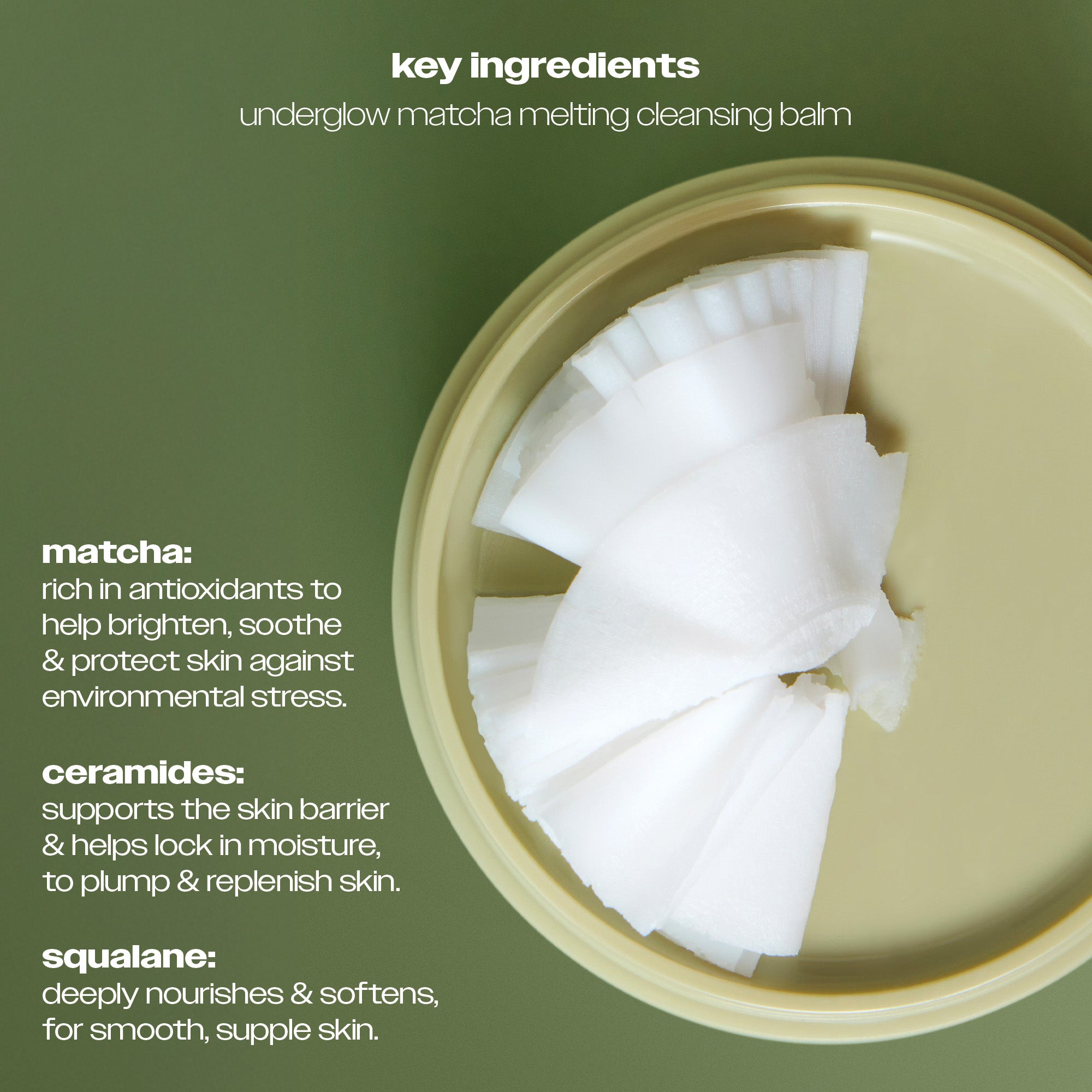 Underglow Matcha Melting Cleansing Balm