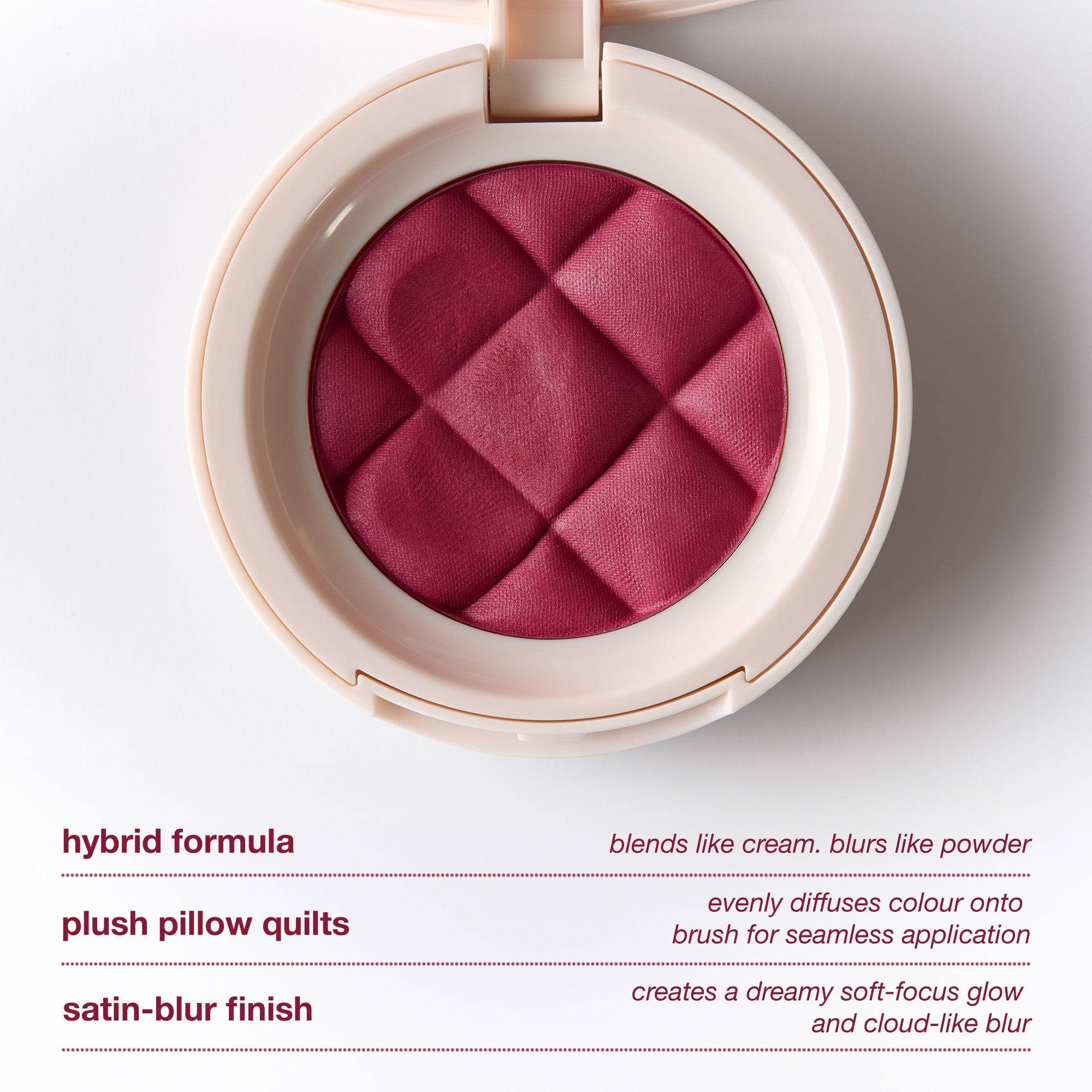 colour_grape juice, | ICONIC London Grape Juice Buildable Blurring Blush Hybrid formula