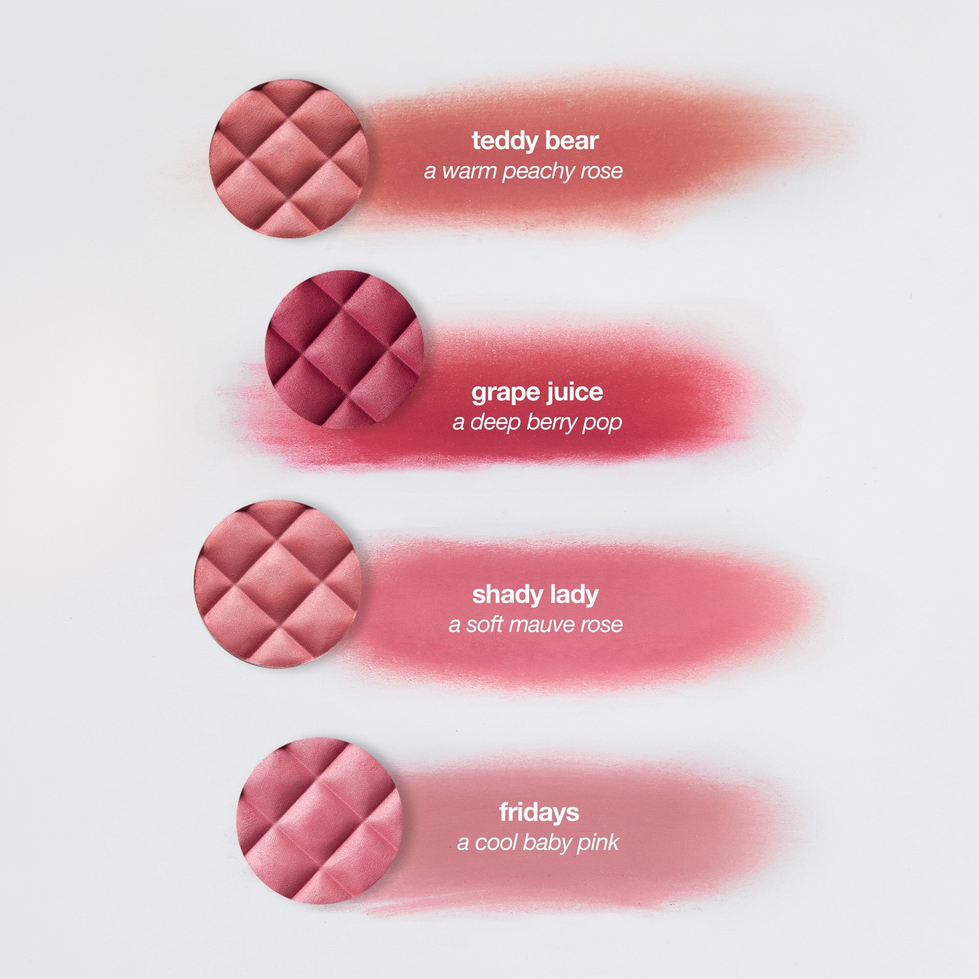 colour_teddy bear, | ICONIC London Teddy Bear Buildable Blurring Blush Shade Swatches
