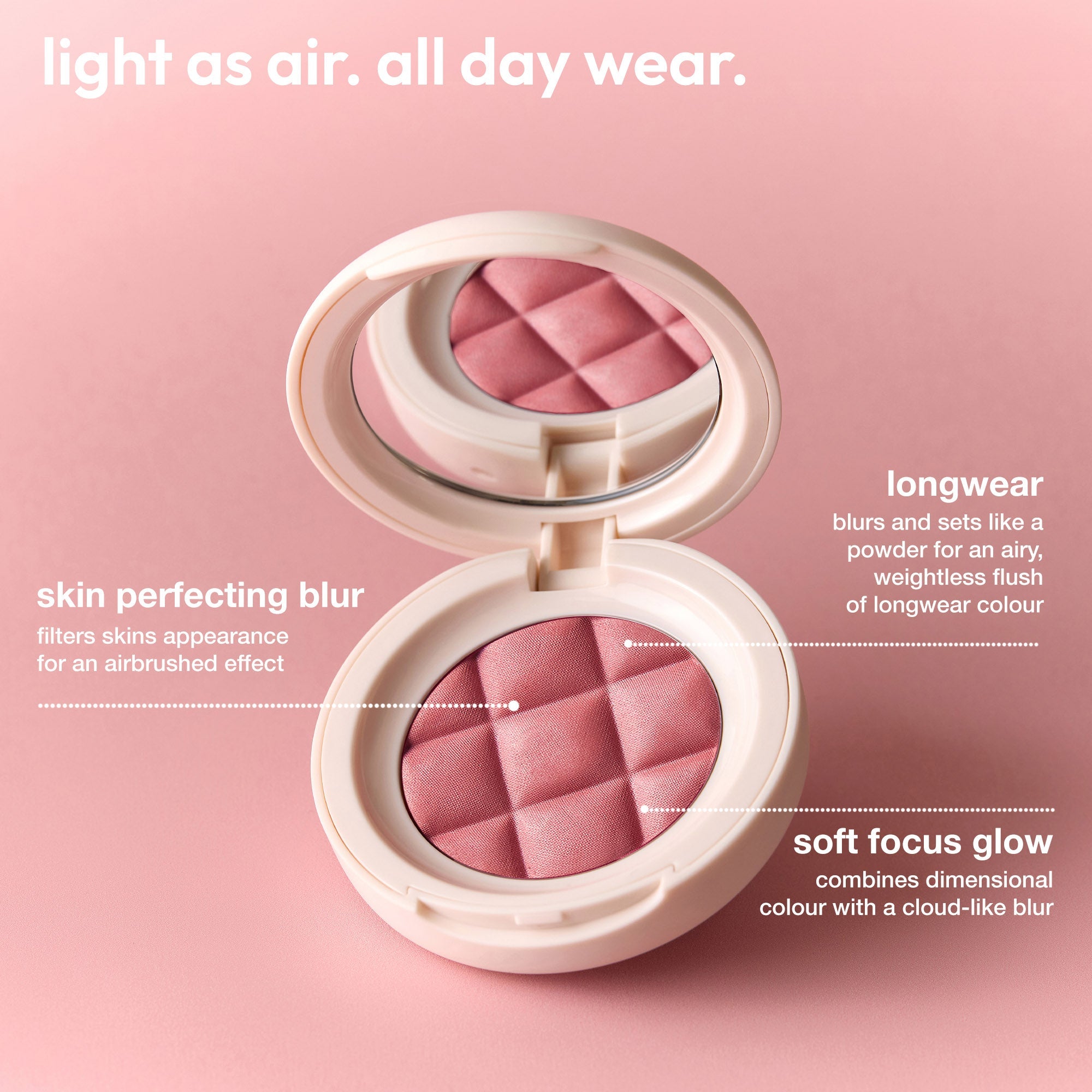 colour_shady lady, | ICONIC London Shady Lady Buildable Blurring Blush Light as air, all day wear